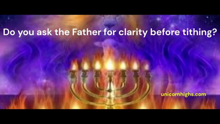 Do you ask the Father 4 clarity before tithing?