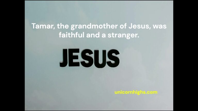 Tamar grandmother of Jesus, 1 was faithful and a stranger.