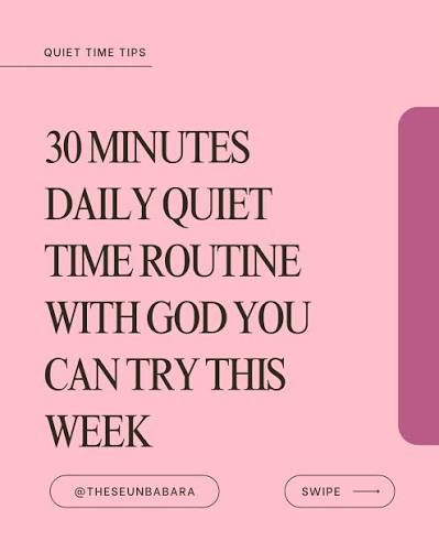 7 Steps to a Quiet Time